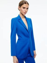 BREANN FITTED BLAZER in SAPPHIRE ALICE OLIVIA at Alice + Olivia