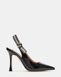 BRI Black Patent Slingback Pump Women39s Heel Steve Madden at Steve Madden