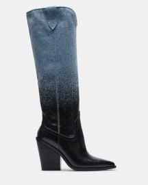 BRONCO Denim Multi Western Knee High Boot Women39s Boots Steve Madden at Steve Madden