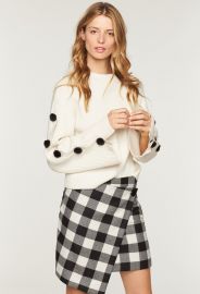 BUFFALO CHECK WRAP SKIRT at Milly