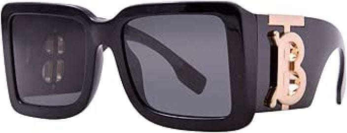 BURBERRY Sunglasses BE 4406 U 300187 Black Dark Grey at Amazon