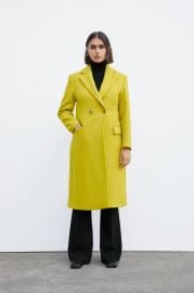 BUTTONED MENSWEAR COAT at Zara