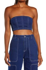 BYDYLN Cooper Denim Tube Top  at Nordstrom