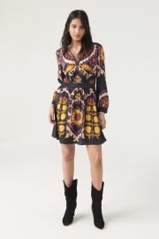 Ba Sh Fedora Floral Print Dress in Black at ba&sh