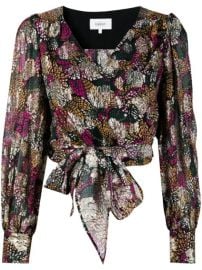 Ba Sh Leia floral-print Wrap Blouse - Farfetch at Farfetch