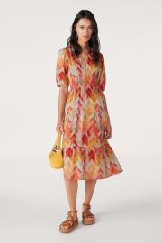 Ba sh Anissa Chevron Midi Dress at ba&sh