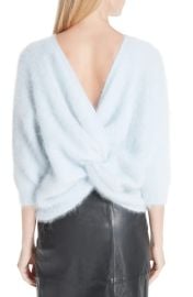 Ba sh Barmy Twist Back Angora Blend Sweater at Nordstrom