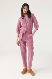 Ba sh Frida Cotton and Linen Jumpsuit at ba&sh