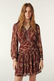 Ba sh Minthe Tie Neck Dress at ba&sh