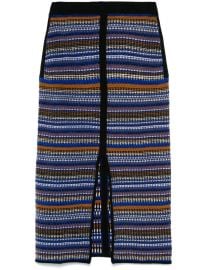 BaampSh Flame Midi Skirt Blue LB at Farfetch