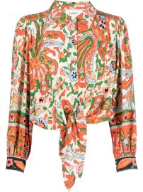 BaampSh Martha tied-waist Cropped Shirt - at Farfetch