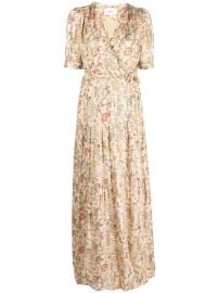 BaampSh floral-print Long Wrap Dress - at Farfetch