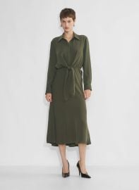 Babaton Abbey Dress in Dark Olive at Aritzia