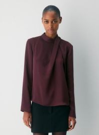 Babaton Nolita Satin Blouse in cardamon at Aritzia