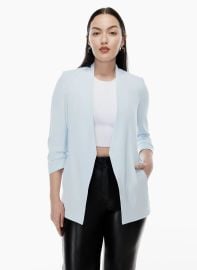 Babaton Power Hip Blazer size 2 cement blue eBay at eBay