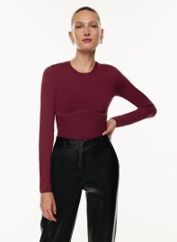 Babaton SCULPT KNIT EMPIRE LONGSLEEVE US at Aritzia