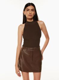 Babaton SCULPT KNIT MOCKNECK HALTER TOP US at Aritzia