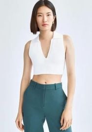 Babaton Sculpt Knit Polo Top at Aritzia