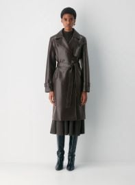 Babaton at Aritzia Tabloid Trench Coat UnReal Leather at Aritzia