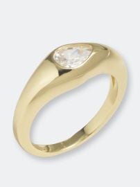 Babette Gold Cigar Band Ring by Bonheur Jewelry at Verishop