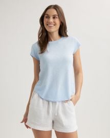 Baby Crew Tee in Perennial Blue - Bella Dahl at Bella Dahl