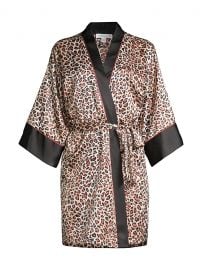 Baby It\'s You Leopard-Print Robe at Saks Fifth Avenue