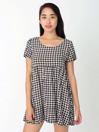 Babydoll gingham dress at American Eagle