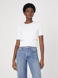 Babysoft Short Sleeve Top Summer WhiteSky Blue French Connection US at French Connection