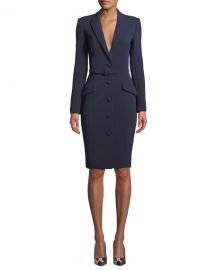 Badgley Mischka Collection Bodycon Jacket Dress at Neiman Marcus