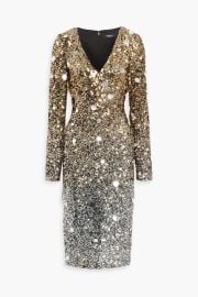 Badgley Mischka Collection Ombre Sequin Sheath Dress at The Outnet