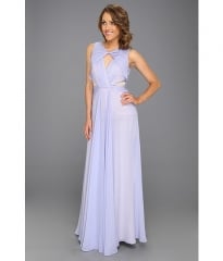 Badgley Mischka Cut-Out Runway Evening Gown Lavender at 6pm