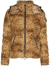 Bady leopard print down coat at Farfetch