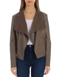 Bagatelle Draped Faux Leather Jacket Women - Bloomingdale s at Bloomingdales