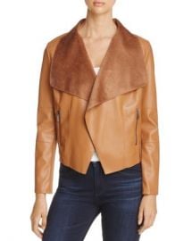 Bagatelle Draped Faux Leather Jacket Women - Bloomingdale s at Bloomingdales