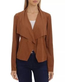 Bagatelle Faux-Suede Drape-Front Jacket   Bloomingdales at Bloomingdales