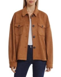 Bagatelle Faux Suede Shirt Jacket   Bloomingdales at Bloomingdales