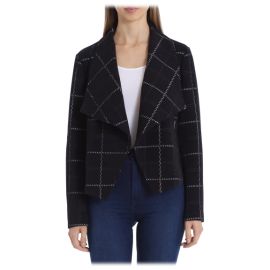 Bagatelle Plaid Drape Jacket at Bloomingdales