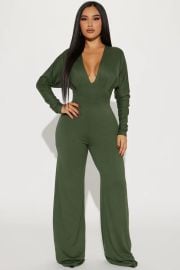 Bail Me Out Jumpsuit - Olive Fashion Nova at Fashion Nova