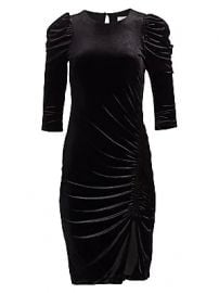 Bailey 44 - Lily Ruched Velvet Dress at Saks Fifth Avenue