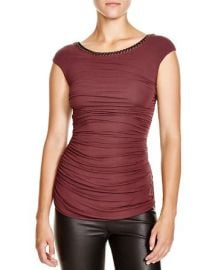 Bailey 44 Avenue Chain-Trimmed Ruched Top at Bloomingdales