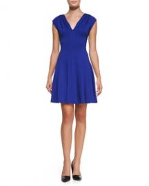 Bailey 44 Biofeedback V-Neck Pleated Dress at Neiman Marcus