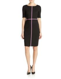 Bailey 44 Contrast Trim Sheath at Lord & Taylor