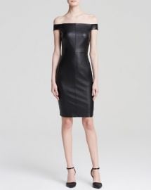 Bailey 44 Dress - Botswana Off the Shoulder Faux Leather at Bloomingdales