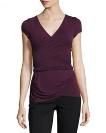 Bailey 44 Entrechat V-Neck Crossover Top  Purple at Neiman Marcus