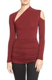 Bailey 44 Expressionist Cutout Long Sleeve Top in Red at Nordstrom