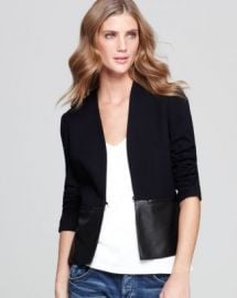 Bailey 44 Jacket - Faux Leather Peplum at Bloomingdales