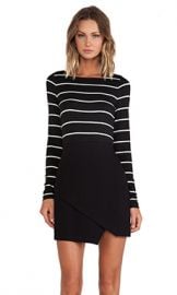 Bailey 44 Manic Depressive Dress Stripe in Black  amp  White from Revolve com at Revolve