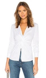 Bailey 44 Tallula Twist Front Shirt in White from Revolve com at Revolve