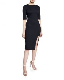 Bailey 44 Vive La Difference Elbow-Sleeve Ponte Dress at Neiman Marcus