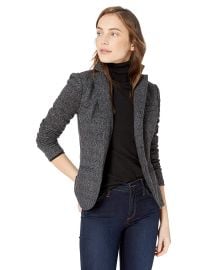 Bailey 44 Women s Black Op Brushed Herringbone Ponte Blazer at Amazon